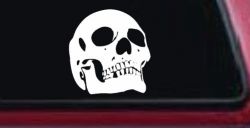 Skull Front View Skulls Car or Truck Window Decal Sticker
