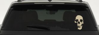 Skull Shadow Skulls Car or Truck Window Decal Sticker (Desert Sand)
