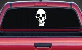 Skull Shadow Skulls Car or Truck Window Decal Sticker