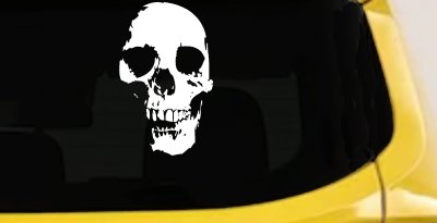 Skull Shadow Decal for Cars Trucks Windows - Vinyl Sticker