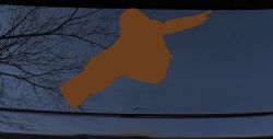 Snowboarding Car or Truck Window Decal Sticker (Copper)