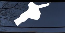 Snowboarding Car or Truck Window Decal Sticker