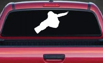 Snowboarding Car or Truck Window Decal Sticker