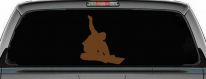 Snowboarding Decal for Car & Truck Windows | Vinyl Sticker Fun (Copper)