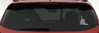 Snowboarding Car or Truck Window Decal Sticker (Telegrey)