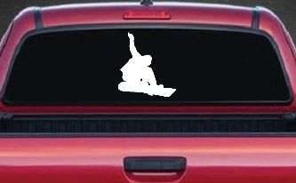 Snowboarding Car or Truck Window Decal Sticker