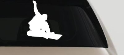 Snowboarding Decal for Car & Truck Windows | Vinyl Sticker Fun