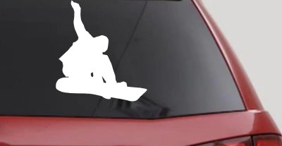 Snowboarding Decal for Car & Truck Windows | Vinyl Sticker Fun
