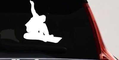 Snowboarding Decal for Car & Truck Windows | Vinyl Sticker Fun