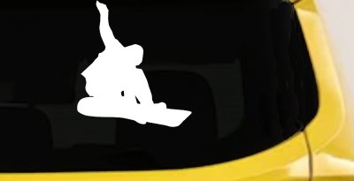 Snowboarding Decal for Car & Truck Windows | Vinyl Sticker Fun