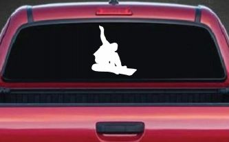 Snowboarding Car or Truck Window Decal Sticker