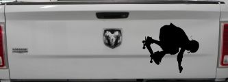 Skateboarding Car or Truck Window Decal Sticker (Black)
