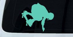Skateboarding Car or Truck Window Decal Sticker (Mint)