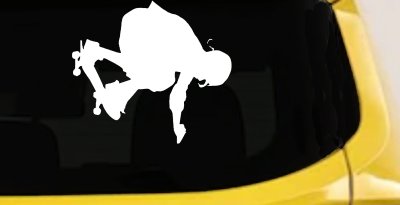 Skateboarding Decal Car Truck Window Vinyl Sticker Fun Ride