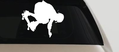 Skateboarding Decal Car Truck Window Vinyl Sticker Fun Ride