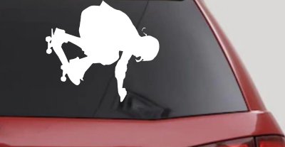 Skateboarding Decal Car Truck Window Vinyl Sticker Fun Ride