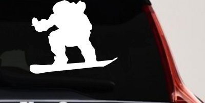 Snowboarding Car Truck Window Decal Sticker Vinyl Graphic