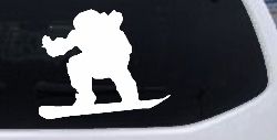 Snowboarding Sports Car or Truck Window Decal Sticker