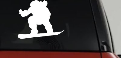 Snowboarding Car Truck Window Decal Sticker Vinyl Graphic
