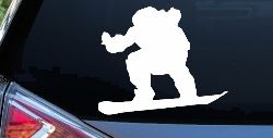 Snowboarding Sports Car or Truck Window Decal Sticker