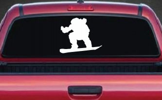 Snowboarding Sports Car or Truck Window Decal Sticker