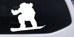 Snowboarding Sports Car or Truck Window Decal Sticker