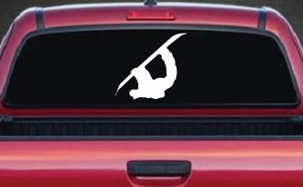 Snowboarding Car or Truck Window Decal Sticker