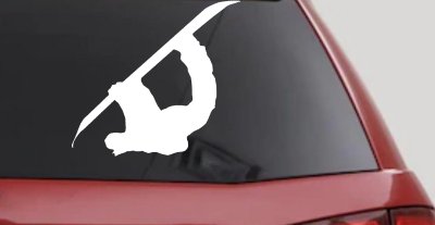 Snowboarding Car Truck Window Decal Sticker Vinyl Extreme Sports Ride