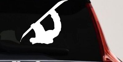 Snowboarding Car Truck Window Decal Sticker Vinyl Extreme Sports Ride