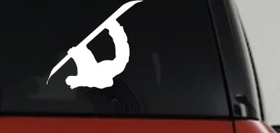 Snowboarding Car Truck Window Decal Sticker Vinyl Extreme Sports Ride