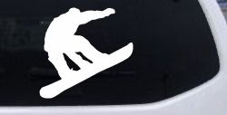 Snowboarding Sports Car or Truck Window Decal Sticker