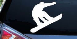 Snowboarding Sports Car or Truck Window Decal Sticker