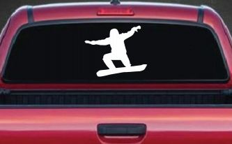 Snowboarding Car or Truck Window Decal Sticker