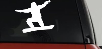 Snowboarding Vinyl Decal for Car Truck Window - Sticker Snowboarder