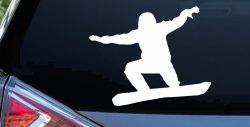 Snowboarding Car or Truck Window Decal Sticker