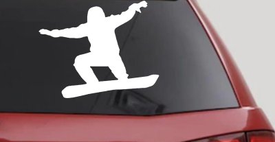 Snowboarding Vinyl Decal for Car Truck Window - Sticker Snowboarder