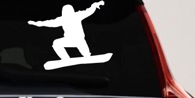Snowboarding Vinyl Decal for Car Truck Window - Sticker Snowboarder