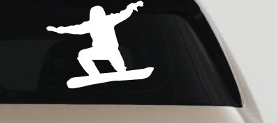 Snowboarding Vinyl Decal for Car Truck Window - Sticker Snowboarder