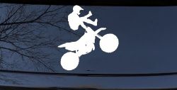 Moto X Freestyle Trick Car or Truck Window Decal Sticker