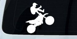 Moto X Freestyle Trick Car or Truck Window Decal Sticker