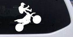 Moto X Freestyle Trick Car or Truck Window Decal Sticker