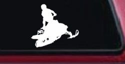 Snowmobile Trick Sports Car or Truck Window Decal Sticker