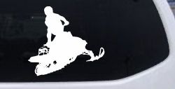 Snowmobile Trick Sports Car or Truck Window Decal Sticker