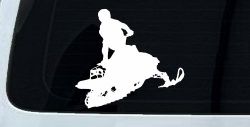 Snowmobile Trick Sports Car or Truck Window Decal Sticker