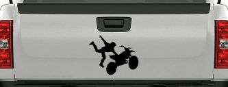 Moto X Freestyle Trick Car or Truck Window Decal Sticker (Black)