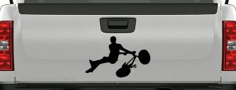 BMX Trick Decal for Car or Truck Window Vinyl Sticker (Black)