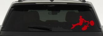 BMX Trick Car or Truck Window Decal Sticker (Red)