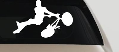 BMX Trick Decal for Car or Truck Window Vinyl Sticker