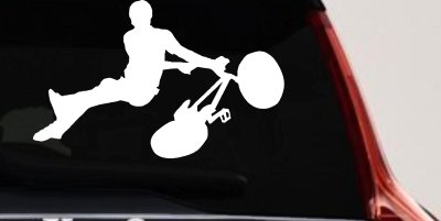 BMX Trick Decal for Car or Truck Window Vinyl Sticker