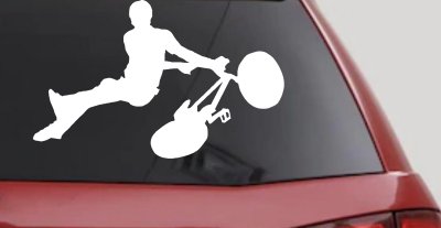 BMX Trick Decal for Car or Truck Window Vinyl Sticker